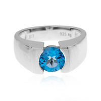Anillo en plata con Topacio de Marambaia