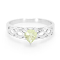 Anillo en plata con Turmalina cuprífera