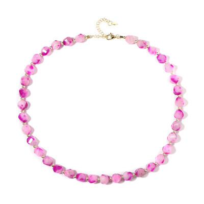 Collar en plata con Cuarzo flor de cerezo