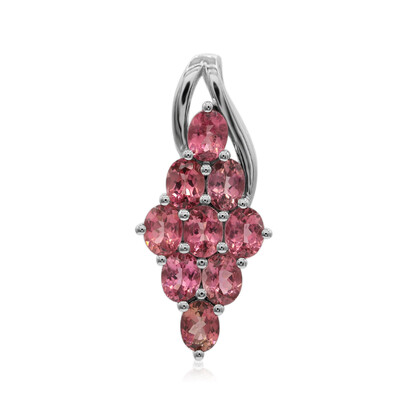 Colgante en plata con Turmalina rosa