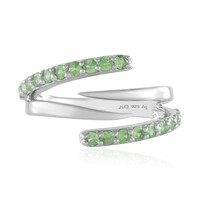 Anillo en plata con Tsavorita de Tanzania (de Melo)