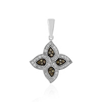 Colgante en plata con Diamante champán I4