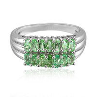 Anillo de hombre en plata con Turmalina Paraíba