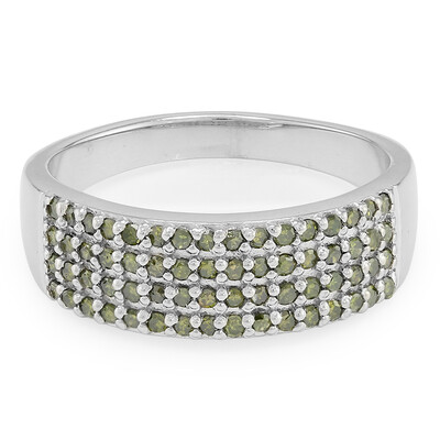 Anillo en plata con Diamante fantasía