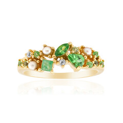Anillo en plata con Tsavorita de Tanzania