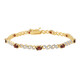 Brazalete en plata con Granate de Mozambique