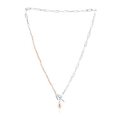 Collar en plata con Perla rosa Freshwater (TPC)