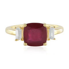 Anillo en plata con Rubí de Madagascar
