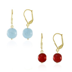 Pendientes en plata con Aguamarina