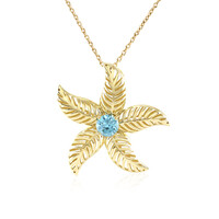 Collar en oro con Zircón de Ratanak Kirí (Ornaments by de Melo)