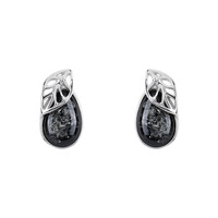 Pendientes en plata con Ámbar báltico
