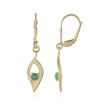 Pendientes en plata con Esmeralda de Socoto