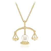 Collar en plata con Perla blanca Freshwater