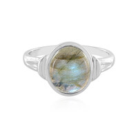 Anillo en plata con Labradorita