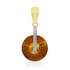Colgante en oro con Citrino (Glenn Lehrer)