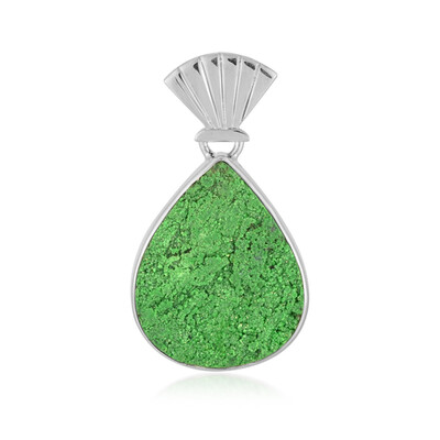 Colgante en plata con Uvarovita (Bali Barong)