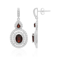 Pendientes en plata con Granate