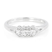 Anillo en plata con Topacio blanco
