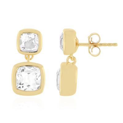 Pendientes en plata con Cuarzo blanco