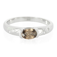 Anillo en plata con Zircón canela