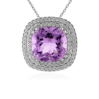 Collar en plata con Amatista Rosa de Francia