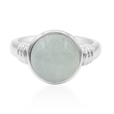Anillo en plata con Aguamarina