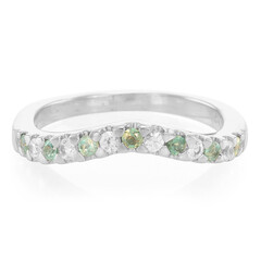 Anillo en plata con Alejandrita de Brasil