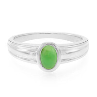 Anillo en plata con Crisoprasa imperial
