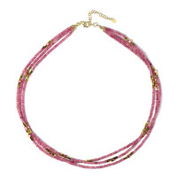 Collar en plata con Hematita rosa
