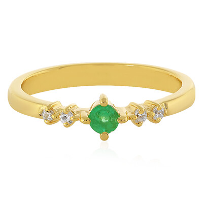Anillo en plata con Esmeralda de Colombia