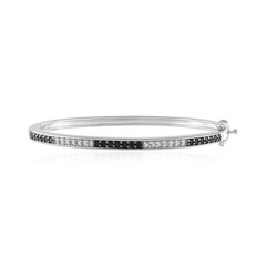 Brazalete en plata con Espinela negra