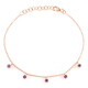 Brazalete en plata con Amatista Rosa de Francia