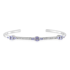 Brazalete en plata con Tanzanita