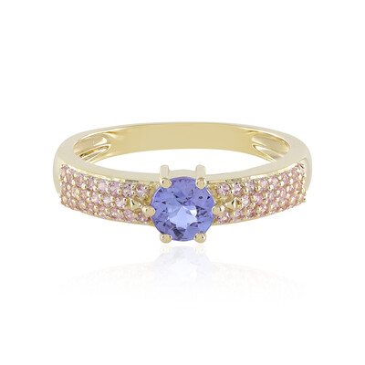 Anillo en oro con Tanzanita