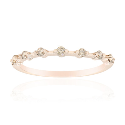 Anillo en oro con Diamante rosa de Francia de Argyle SI1 (Annette)