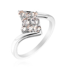 Anillo en plata con Morganita