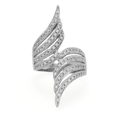 Anillo en plata con Zafiro blanco