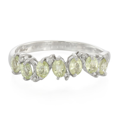 Anillo en plata con Turmalina Paraíba