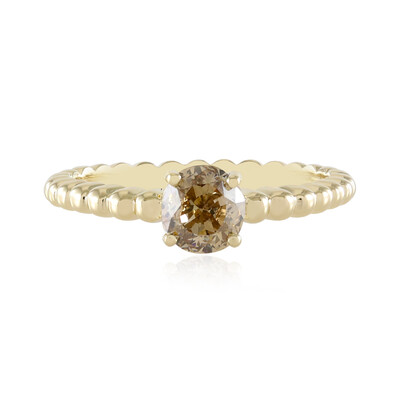Anillo en oro con Diamante champán VS1 (de Melo)