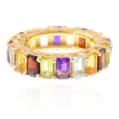 Anillo en plata con Amatista de Zambia