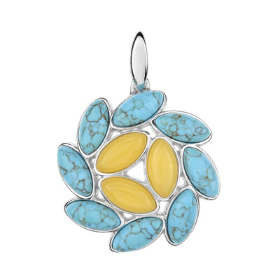 Colgante en plata con Turquesa (dagen)