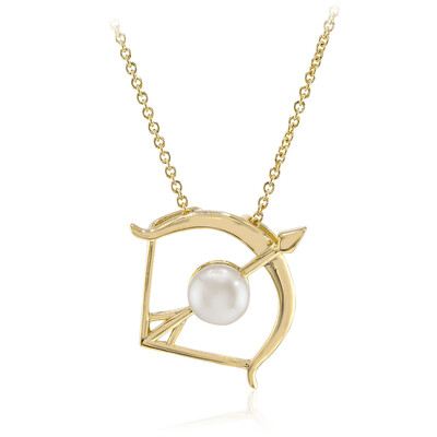 Collar en plata con Perla blanca Freshwater