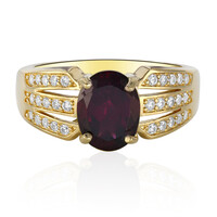 Anillo en plata con Rodolita