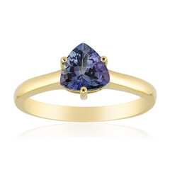 Anillo en oro con Tanzanita sin calentar