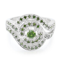 Anillo en plata con Diamante fantasía