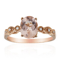 Anillo en oro con Morganita AAA (CIRARI)