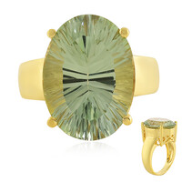Anillo en plata con Amatista verde