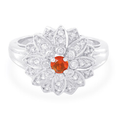 Anillo en plata con Ópalo de fuego imperial de Jalisco