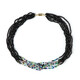 Collar en plata con Espinela negra (Riya)