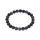 Brazalete con Obsidiana plateada